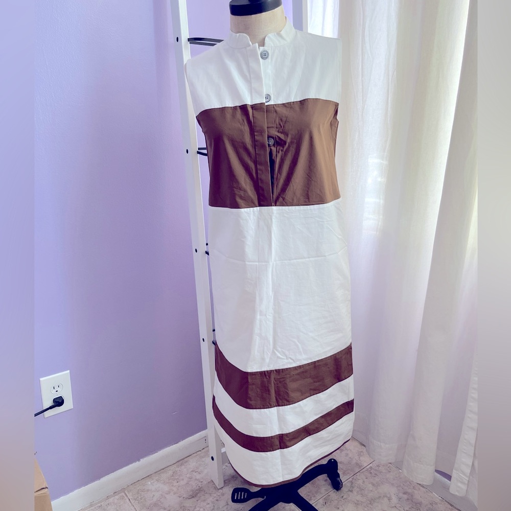 TRADEMARK SHIFT  MIDI DRESS - Picture 3 of 12